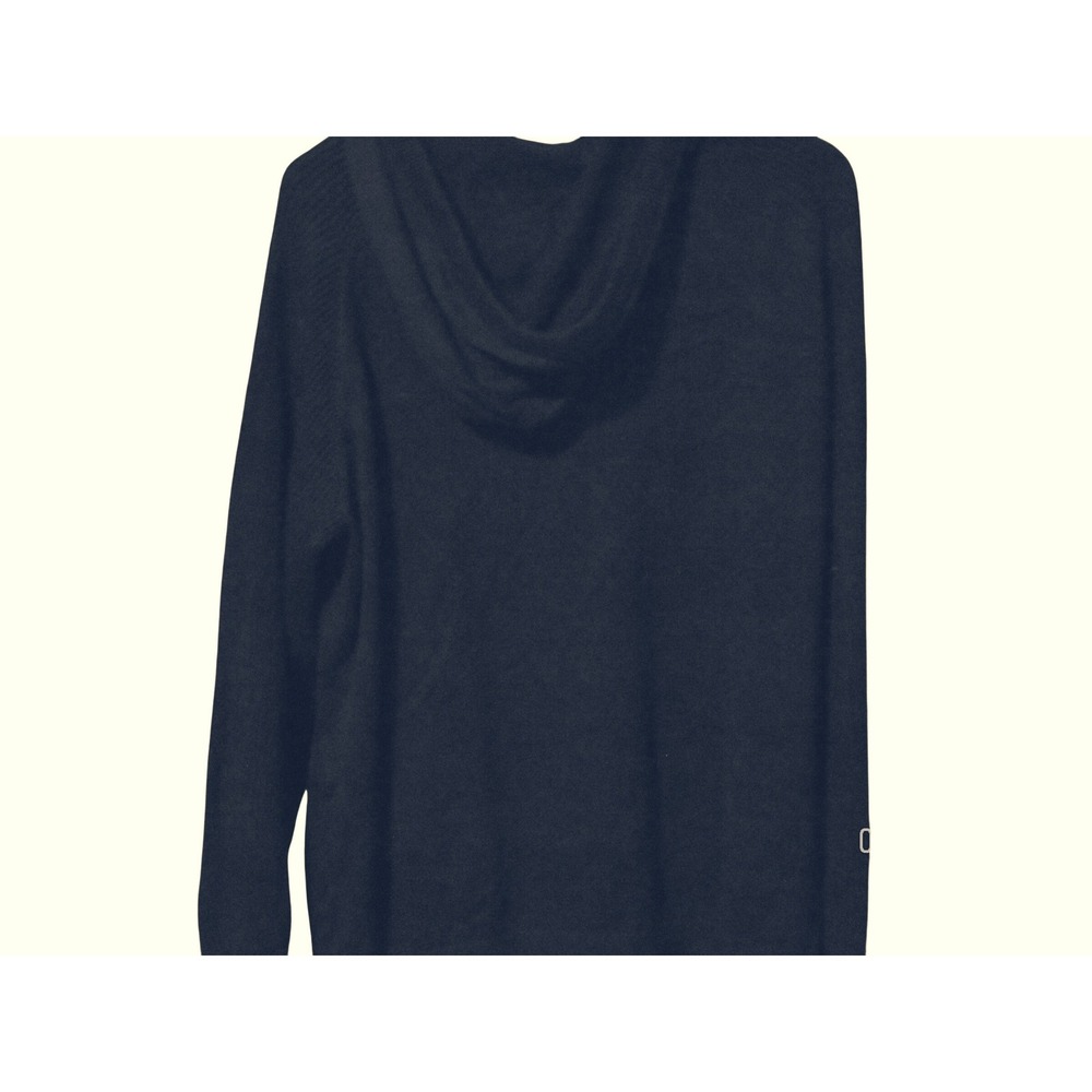 Style & Co Womens 3X Navy Blue Hooded Sweater Long Sleeve Knit Pullover Hoodie - Picture 2 of 2